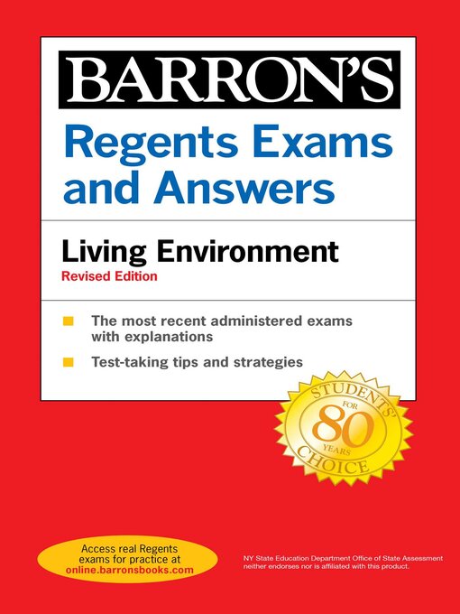 Cover image for Regents Exams and Answers Living Environment